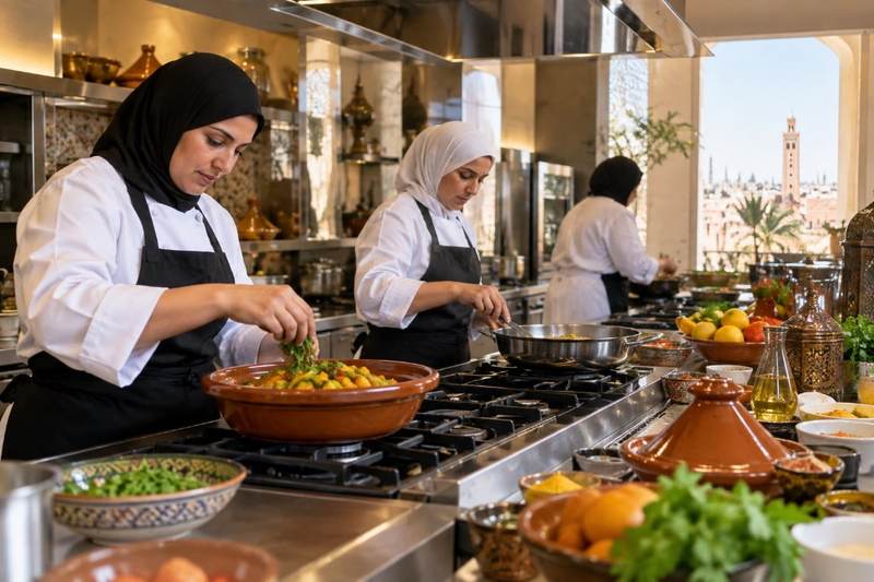 Cuisine cacher de la pension complète JKECH